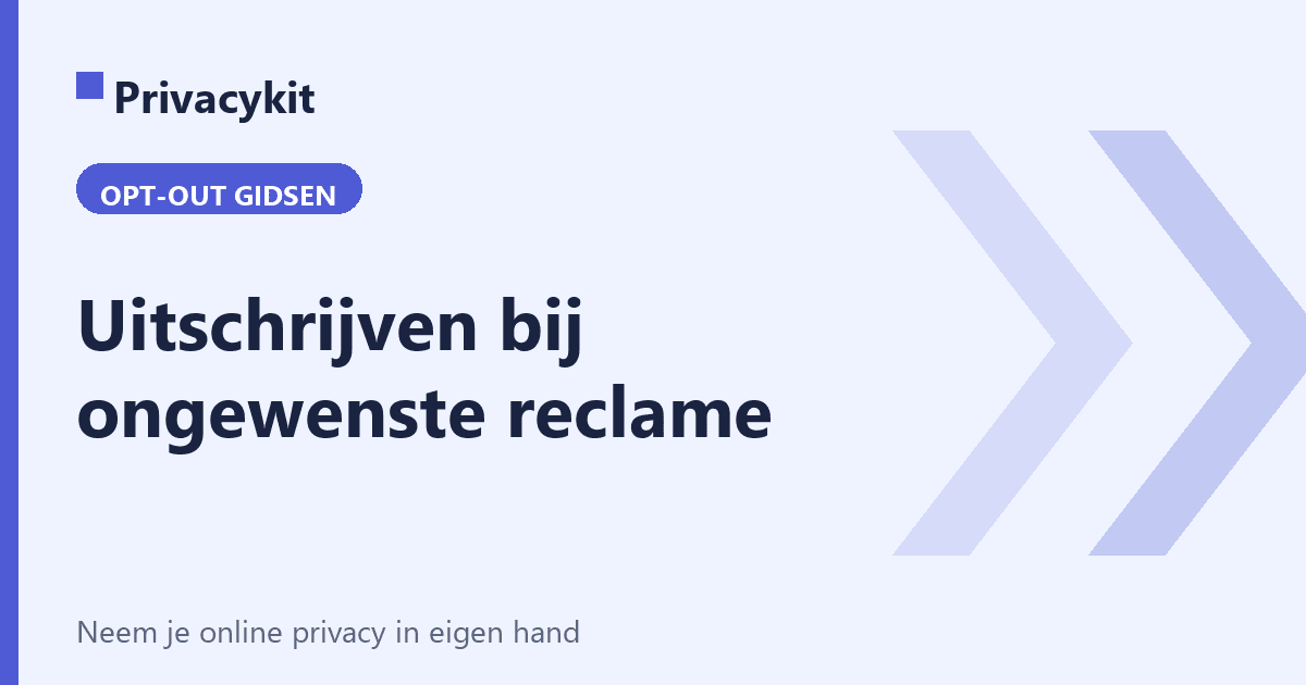 Uitschrijven bij ongewenste reclame